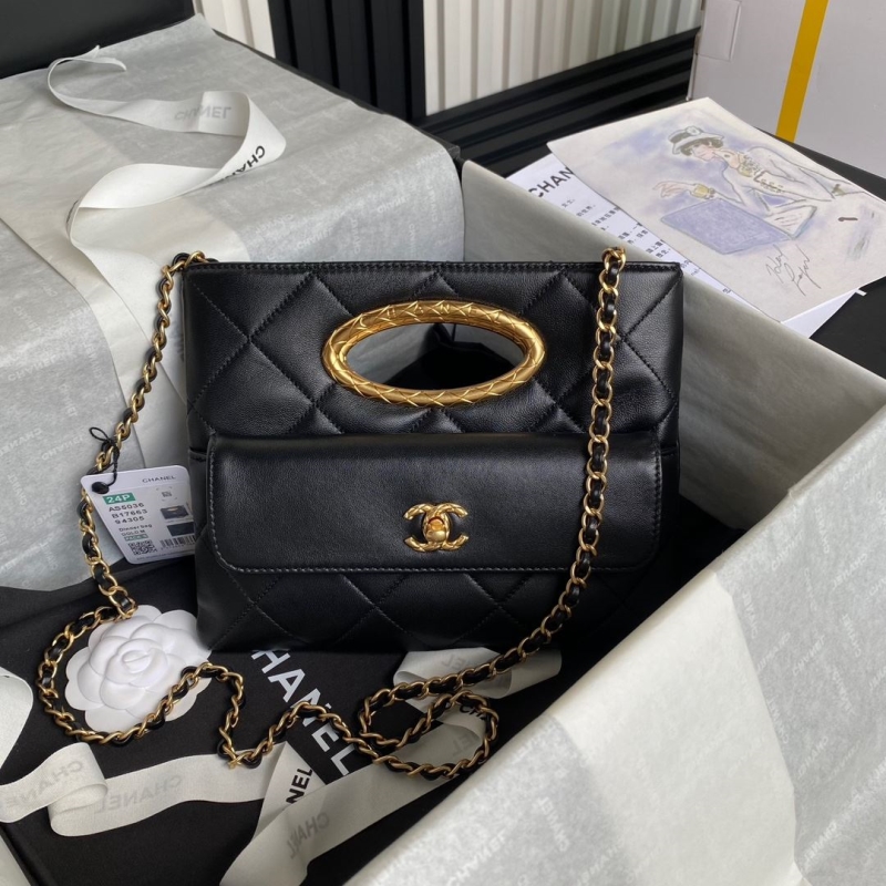 Ch*el top handle bags